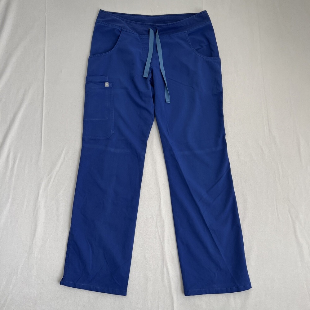 Figs Scrub Pants Womens XS‎ Straight Leg Blue 31x28 Threads For Threads Medical